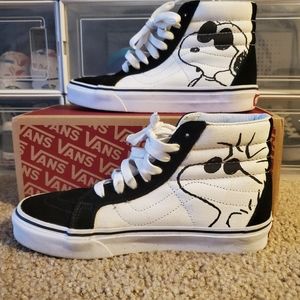 VANS X PEANUTS HIGHTOPS JOE COOL WMNS 7 RARE